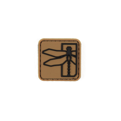 Dragonfly 1" Patch - Coyote Brown