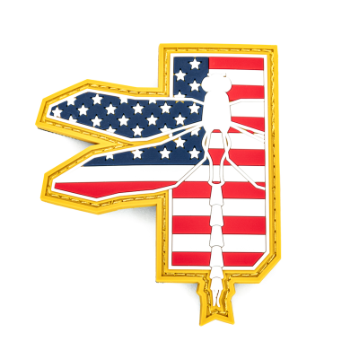 Dragonfly U.S. Flag Patch